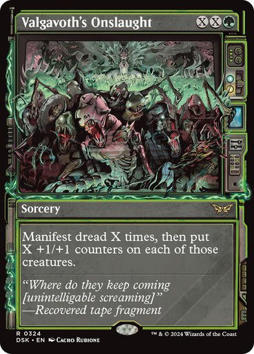 Valgavoth's Onslaught (Showcase) [Duskmourn: House of Horror] [Foil]