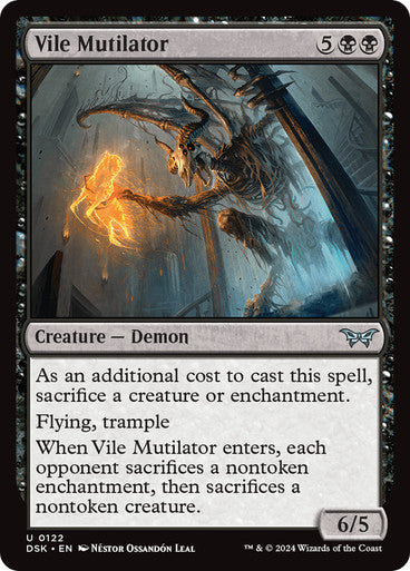 Vile Mutilator [Duskmourn: House of Horror] [Foil]