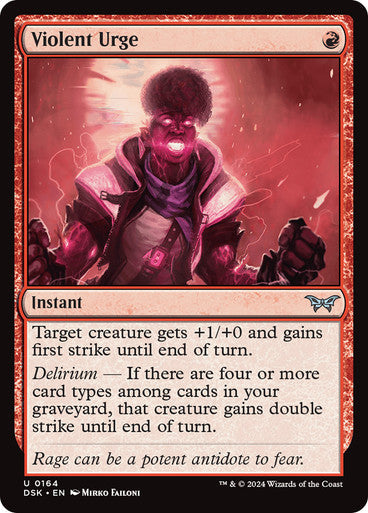 Violent Urge [Duskmourn: House of Horror] [Foil]