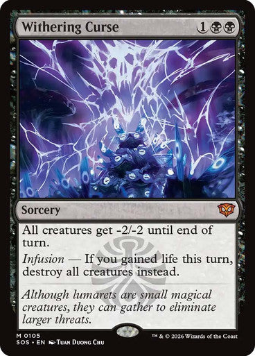 Withering Curse [Secrets of Strixhaven] [Foil]