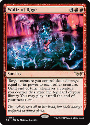 Waltz of Rage [Duskmourn: House of Horror] [Foil]