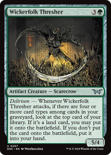 Wickerfolk Thresher [Duskmourn: House of Horror] [Foil]