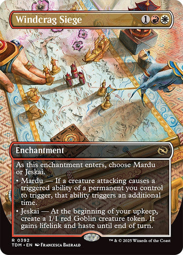 Windcrag Siege (Borderless) [Tarkir: Dragonstorm] [Foil]