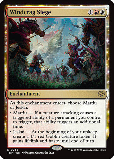 Windcrag Siege [Tarkir: Dragonstorm] [Foil]