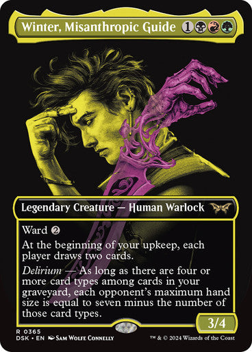 Winter, Misanthropic Guide (Showcase) [Duskmourn: House of Horror] [Foil]