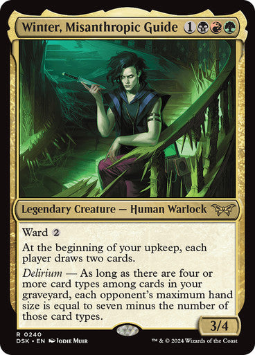 Winter, Misanthropic Guide [Duskmourn: House of Horror] [Foil]