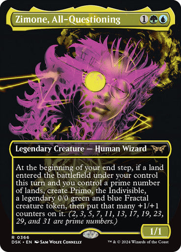 Zimone, All-Questioning (Showcase) [Duskmourn: House of Horror] [Foil]
