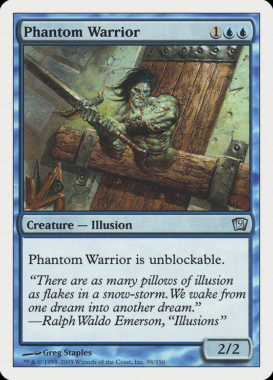 Phantom Warrior [Ninth Edition] [Foil]
