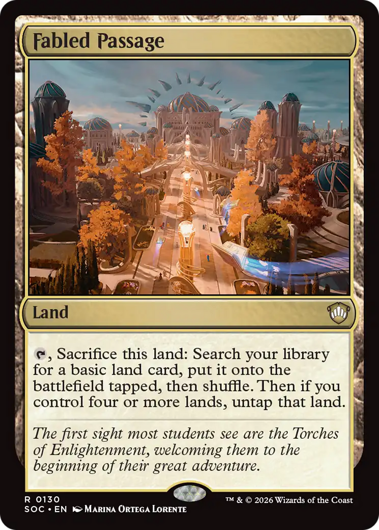 Fabled Passage [Secrets of Strixhaven Commander] [Foil]