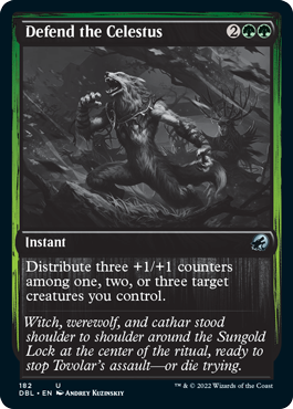 Defend the Celestus [Innistrad: Double Feature] [Foil]