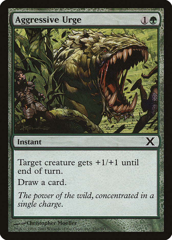 Aggressive Urge [Tenth Edition] [Foil]