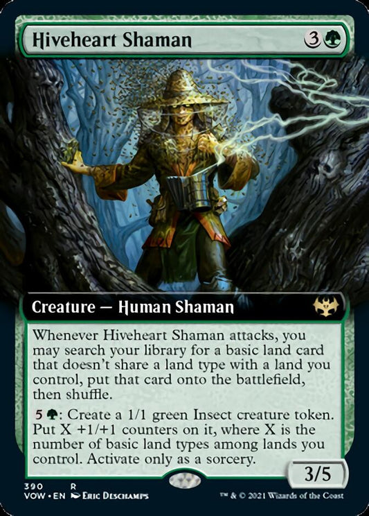 Hiveheart Shaman (Extended Art) [Innistrad: Crimson Vow] [Foil]