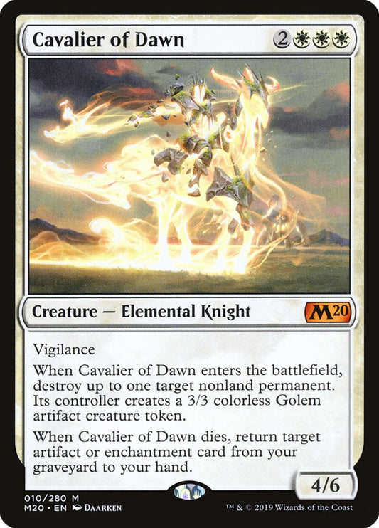 Cavalier of Dawn [Core Set 2020] [Foil]