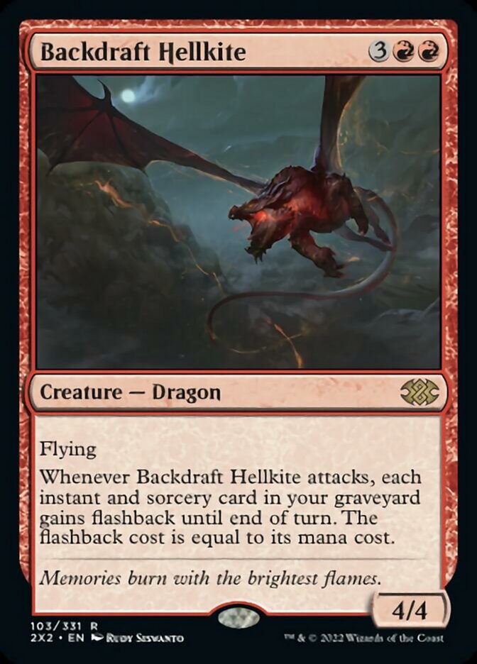 Backdraft Hellkite [Double Masters 2022] [Foil]