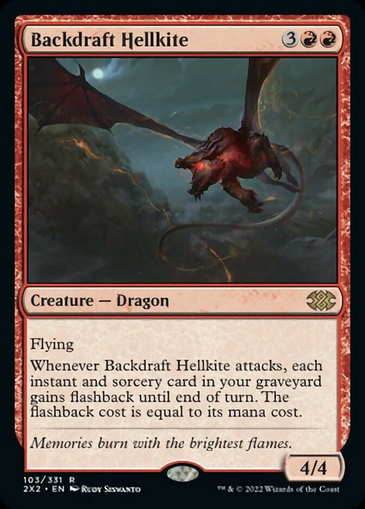 Backdraft Hellkite [Double Masters 2022] [Foil]