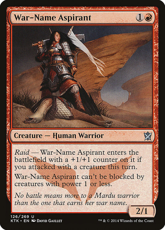 War-Name Aspirant [Khans of Tarkir] [Foil]