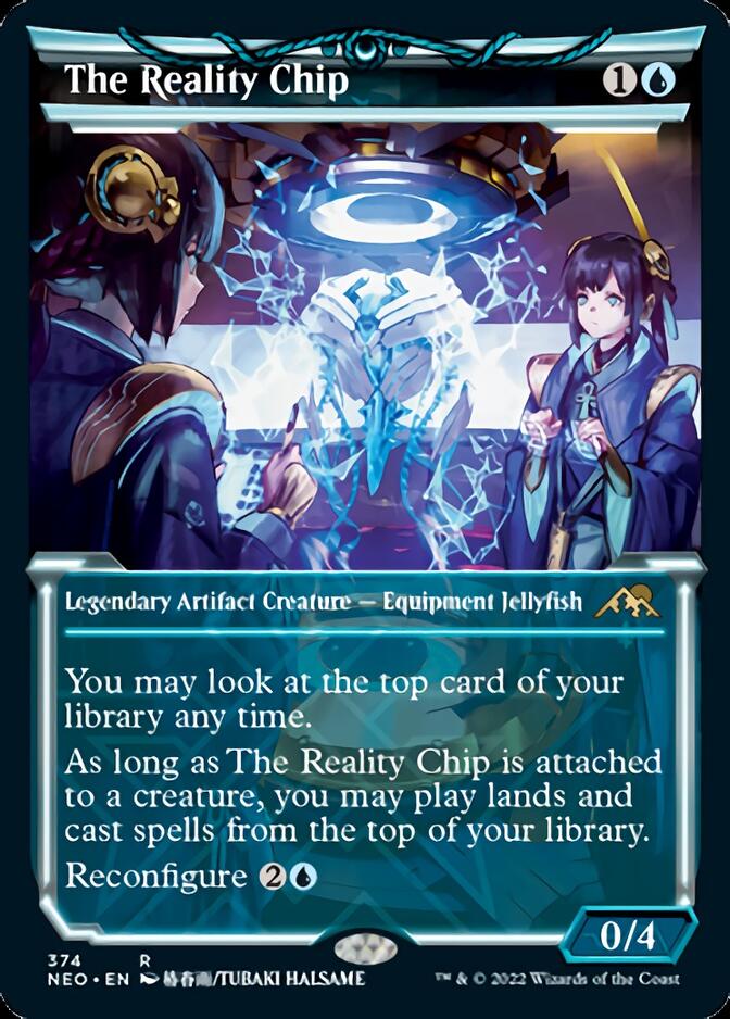 The Reality Chip (Showcase Soft Glow) [Kamigawa: Neon Dynasty] [Foil]