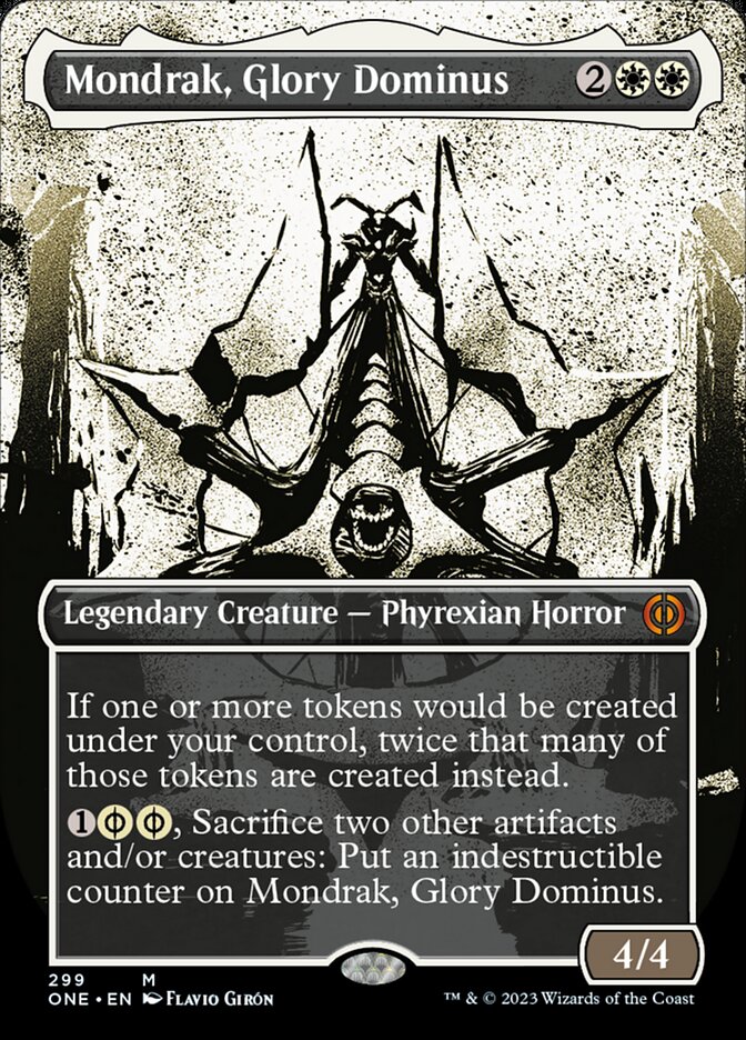 Mondrak, Glory Dominus (Borderless Ichor) [Phyrexia: All Will Be One] [Foil]