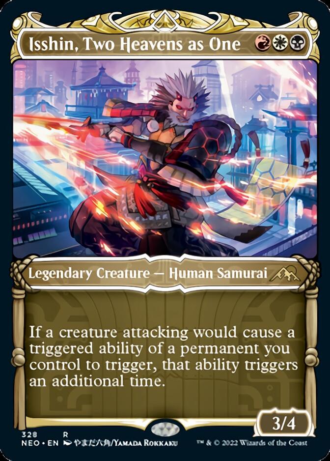 Isshin, Two Heavens as One (Showcase Samurai) [Kamigawa: Neon Dynasty] [Foil]