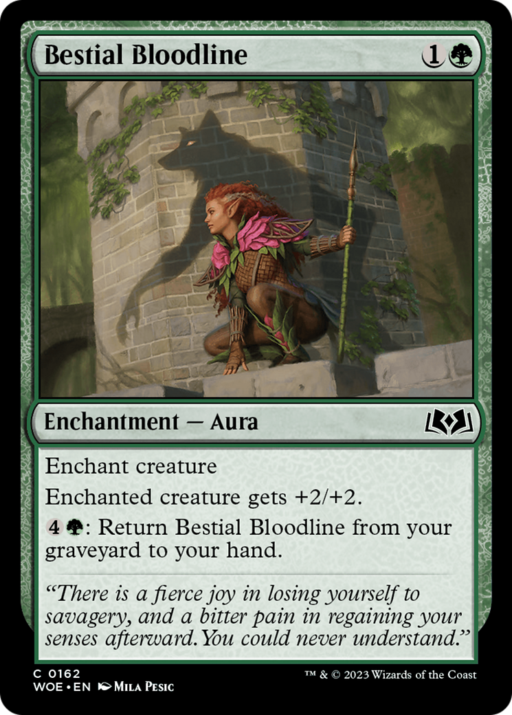 Bestial Bloodline [Wilds of Eldraine] [Foil]