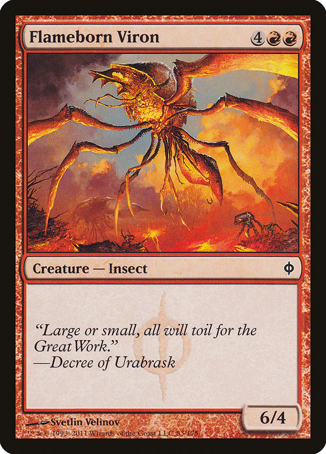 Flameborn Viron [New Phyrexia] [Foil]