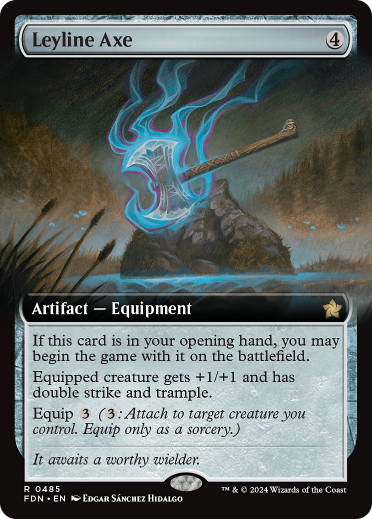 Leyline Axe (Extended Art) [Foundations] [Foil]