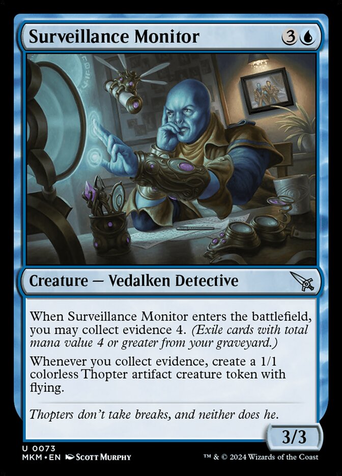 Surveillance Monitor (Black) [Murders at Karlov Manor] [Foil]