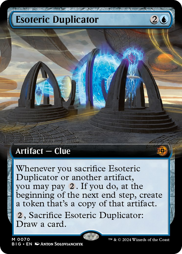 Esoteric Duplicator (Extended Art) [Outlaws of Thunder Junction: The Big Score] [Foil]