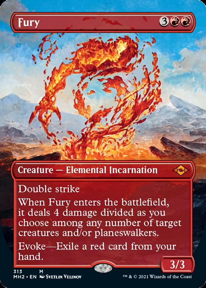 Fury (Borderless Alternate Art) [Modern Horizons 2] [Foil]