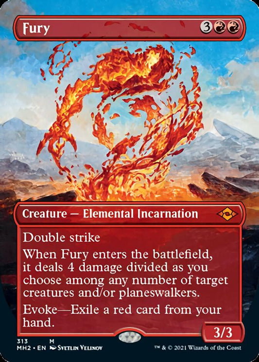 Fury (Borderless Alternate Art) [Modern Horizons 2] [Foil]