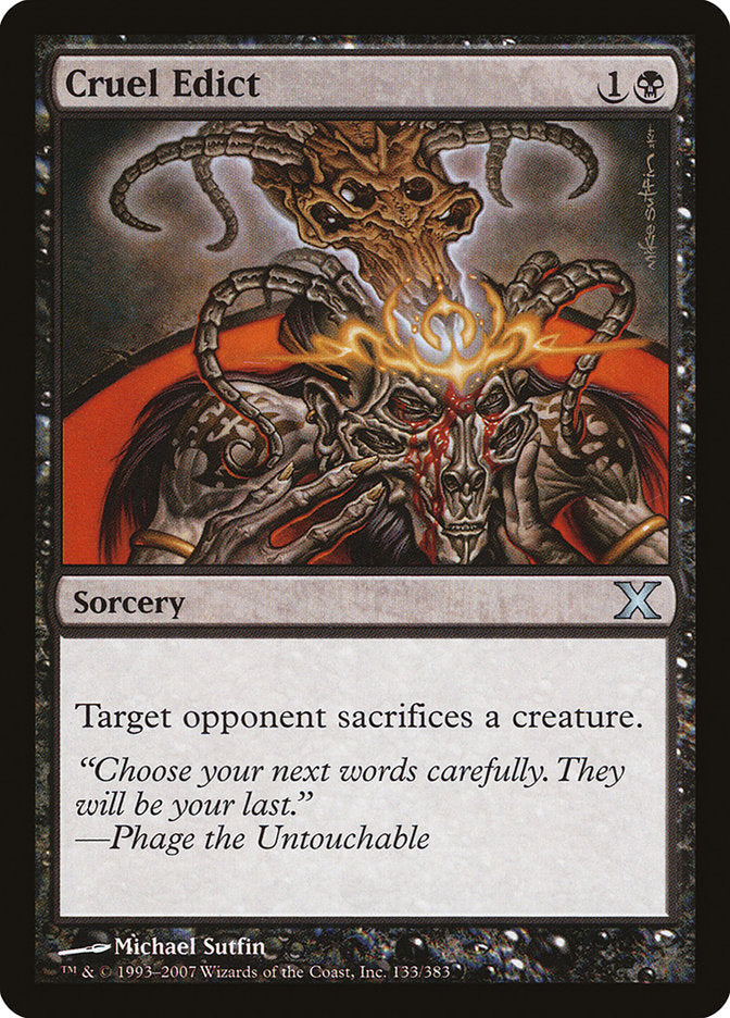 Cruel Edict [Tenth Edition] [Foil]