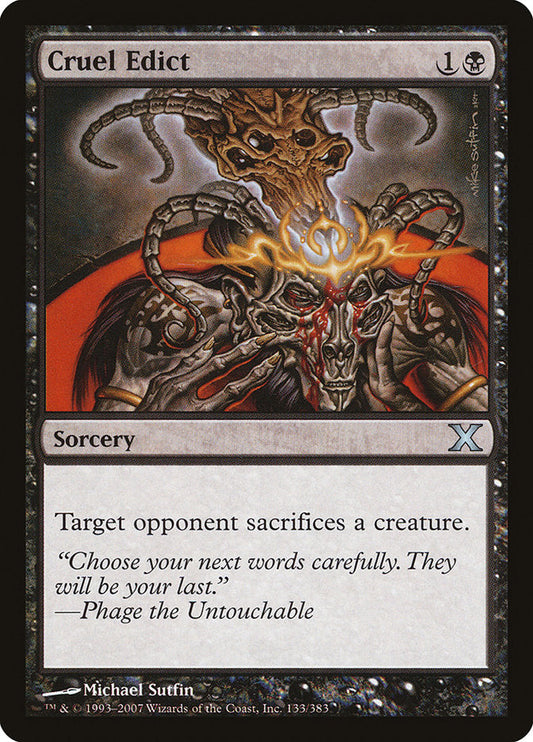 Cruel Edict [Tenth Edition] [Foil]