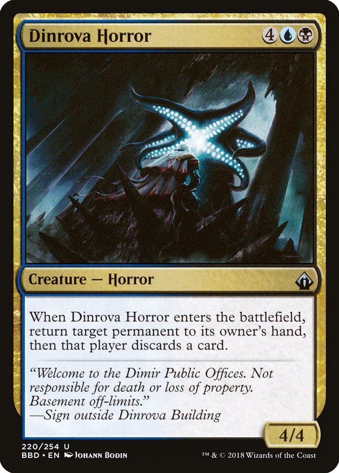 Dinrova Horror [Battlebond] [Foil]