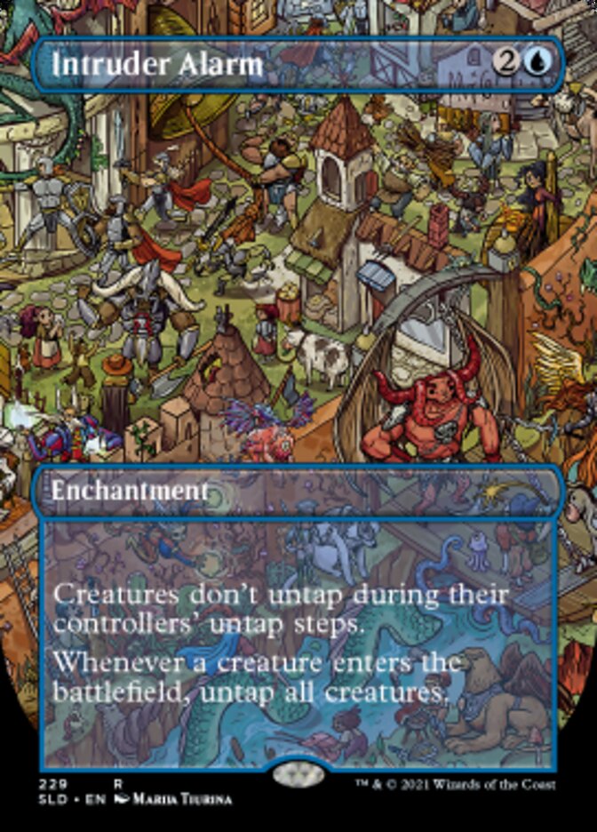 Intruder Alarm (Borderless) [Secret Lair Drop Series] [Foil]