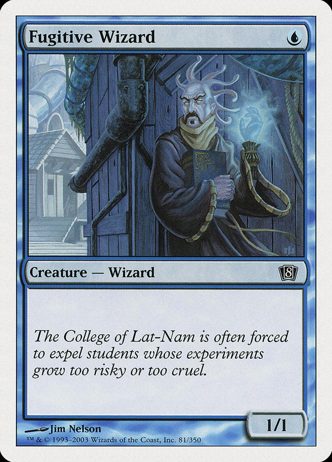 Fugitive Wizard [Eighth Edition] [Foil]