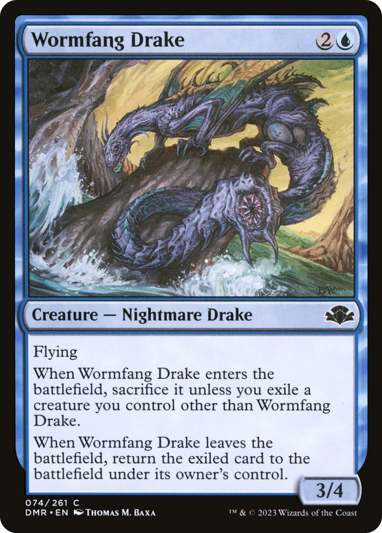 Wormfang Drake [Dominaria Remastered] [Foil]