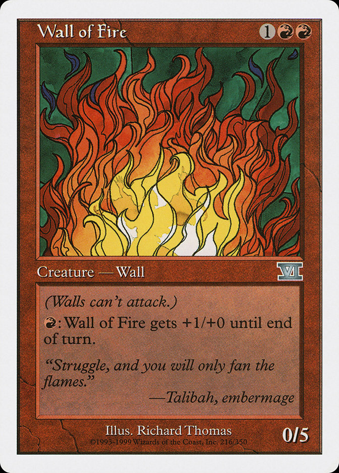 Wall of Fire [Sixth Edition]