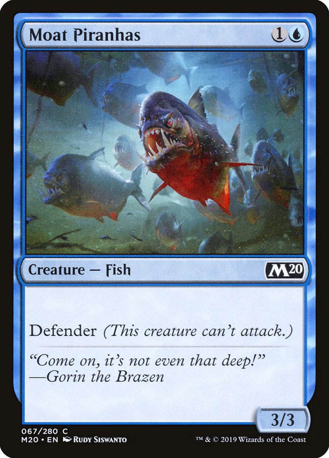 Moat Piranhas [Core Set 2020] [Foil]