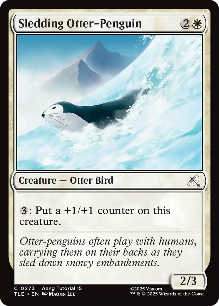 Sledding Otter-Penguin (0273) [Avatar: The Last Airbender: Eternal-Legal] [Foil]