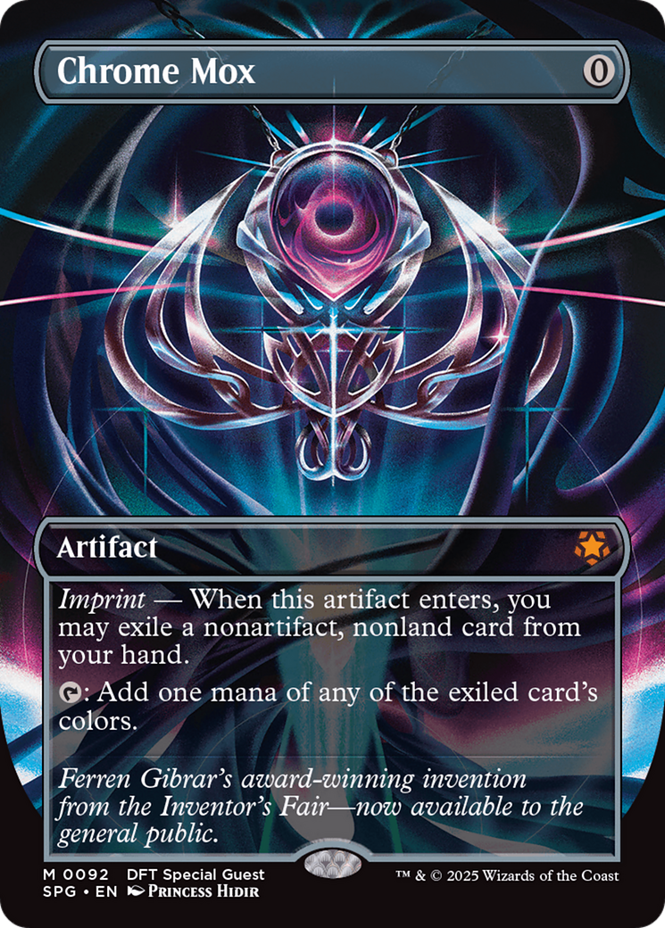 Chrome Mox (Borderless) [Aetherdrift Special Guests] [Foil]