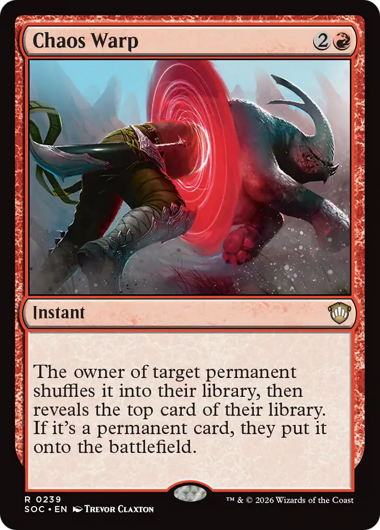 Chaos Warp [Secrets of Strixhaven Commander] [Foil]