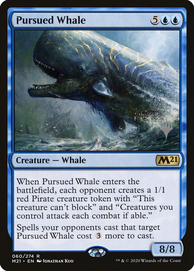 Pursued Whale (Promo Pack) [Core Set 2021 Promos] [Foil]