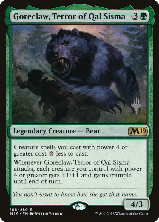 Goreclaw, Terror of Qal Sisma (Promo Pack) [Core Set 2019 Promos] [Foil]