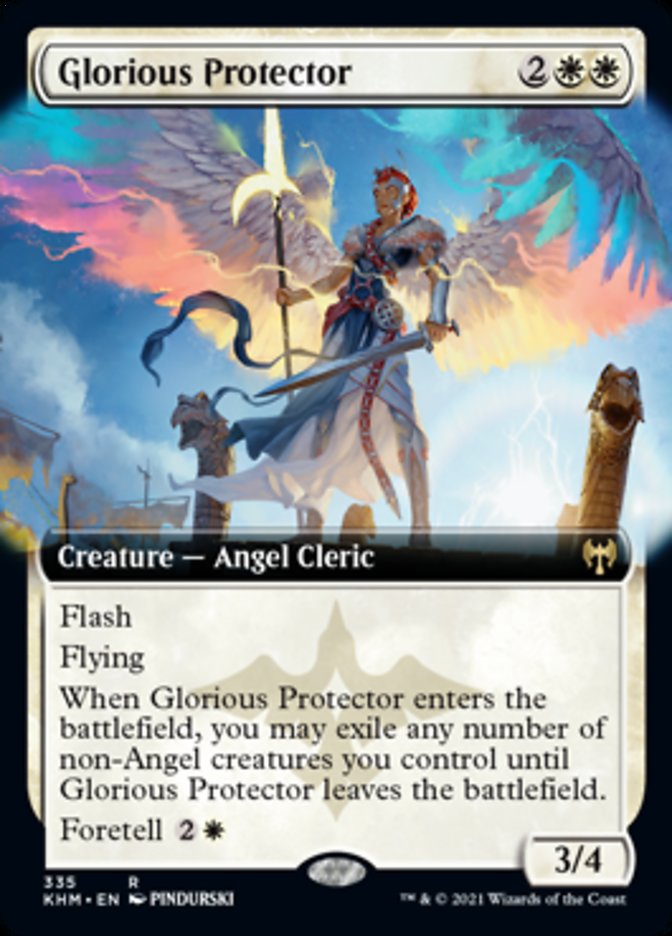 Glorious Protector (Extended Art) [Kaldheim] [Foil]