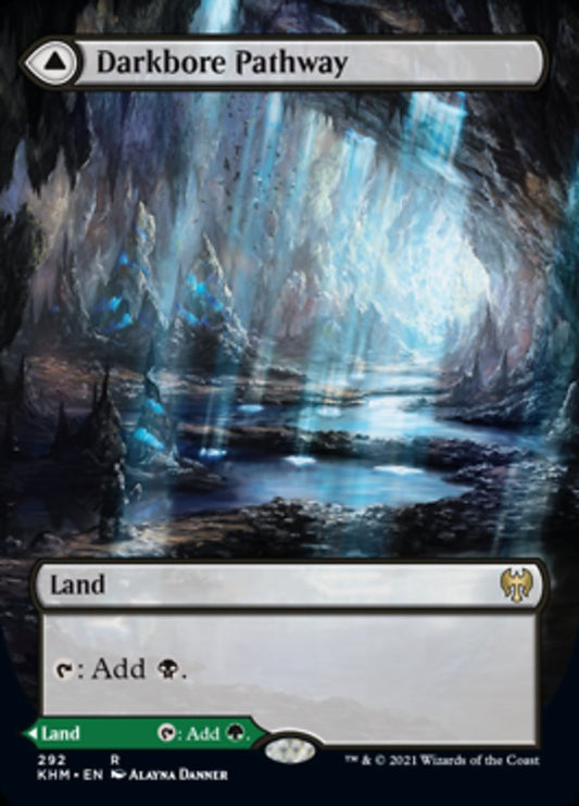 Darkbore Pathway // Slitherbore Pathway (Borderless Alternate Art) [Kaldheim] [Foil]