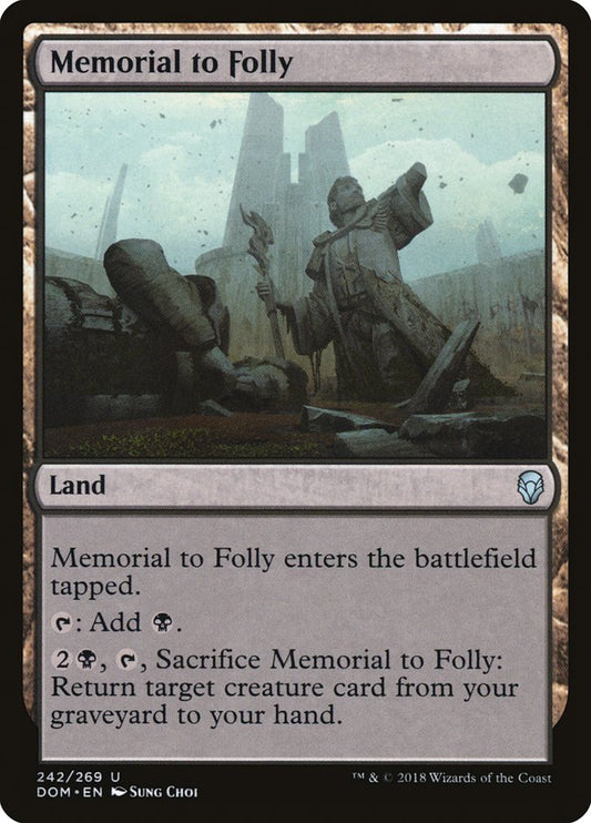 Memorial to Folly [Dominaria] [Foil]