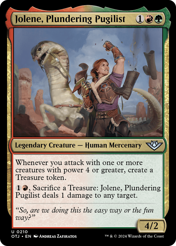 Jolene, Plundering Pugilist [Outlaws of Thunder Junction] [Foil]