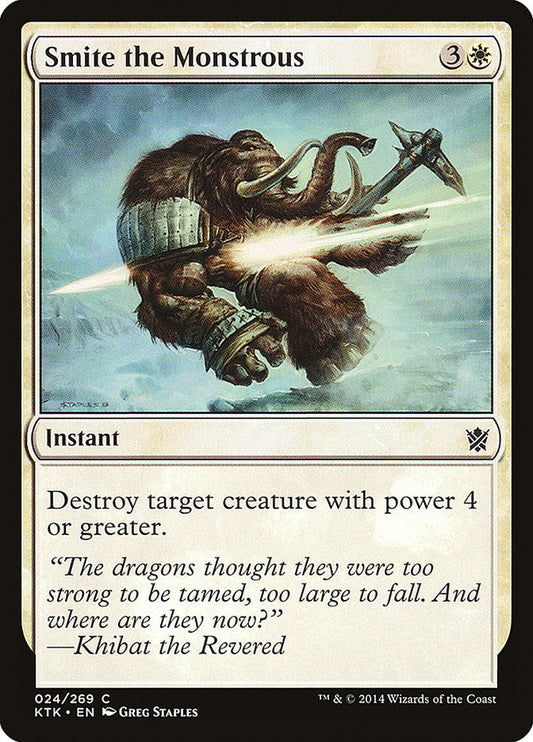 Smite the Monstrous [Khans of Tarkir] [Foil]
