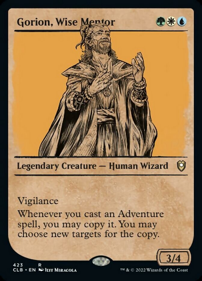 Gorion, Wise Mentor (Showcase) [Commander Legends: Battle for Baldur's Gate] [Foil]