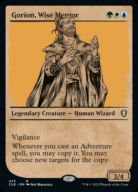 Gorion, Wise Mentor (Showcase) [Commander Legends: Battle for Baldur's Gate] [Foil]